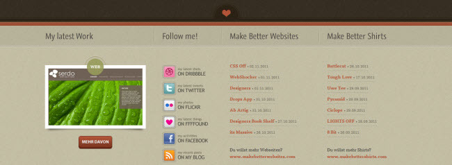 30個漂亮的頁腳網頁設計(2) 提升用戶體驗與視覺美感